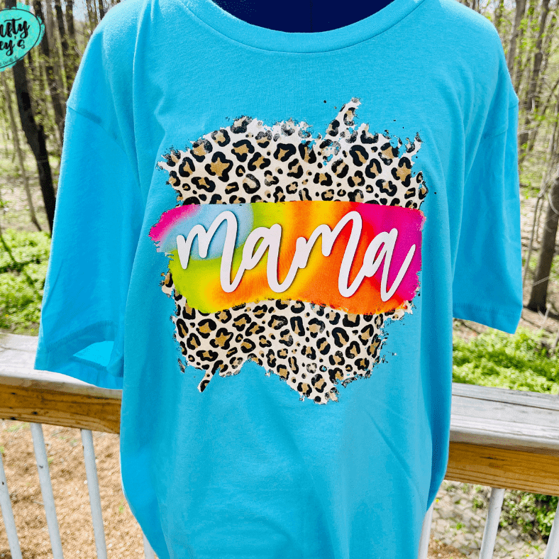 Mama Leopard Retro- Mother's Day  - Unisex T-shirts Crafty Casey's