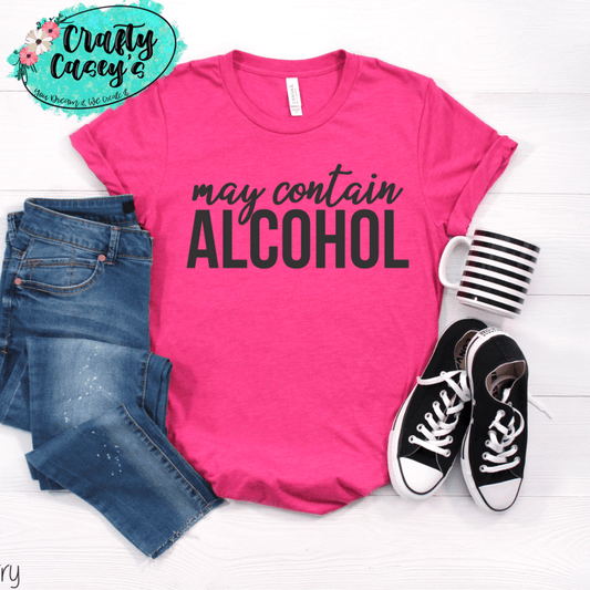 May Contain Alcohol-Funny-Women's Unisex- t-shirt