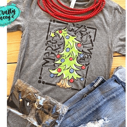 Merry Christmas Tree Lights- T-shirt