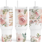 MiMi Pink Roses 40 oz. Tumbler
