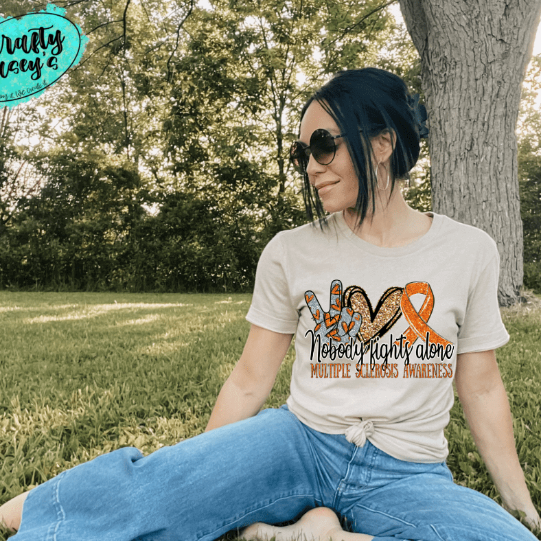 Multiple Sclerosis Awareness Shirt awareness apparel design by Crafty Casey's