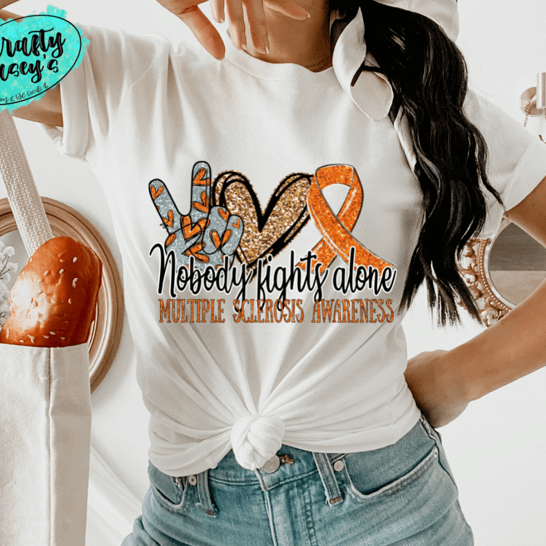 Multiple Sclerosis Awareness Shirt awareness apparel design by Crafty Casey's