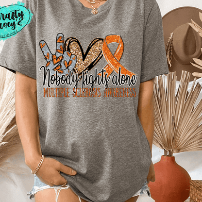 Multiple Sclerosis Awareness Shirt awareness apparel design by Crafty Casey's