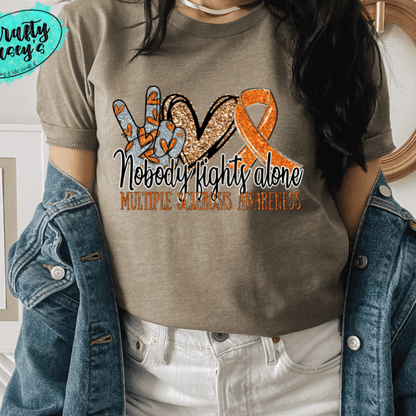 Multiple Sclerosis Awareness Shirt awareness apparel design by Crafty Casey's