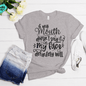 My Face Definitely Will Shirt adult funny graphic shirt design by Crafty Casey's