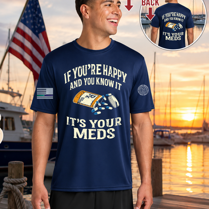 Nautical Salute It’s Your Meds A4 Cooling Performance Short Sleeve Tee