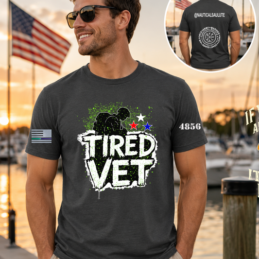 TIRED VET GREY GREEN DESIGN