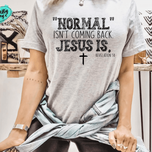 Normal Isn't Coming Back Jesus Is - Unisex T-shirt