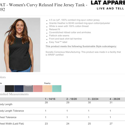 Official- Hope For 22 A Day Tank Tops LAT Apparel Plus Size
