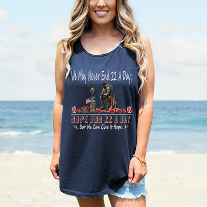 Official- Hope For 22 A Day Tank Tops-Unisex Comfort Colors