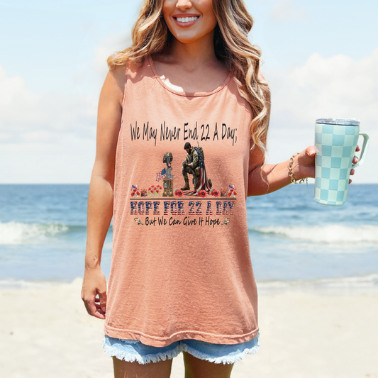 Official- Hope For 22 A Day Tank Tops-Unisex Comfort Colors