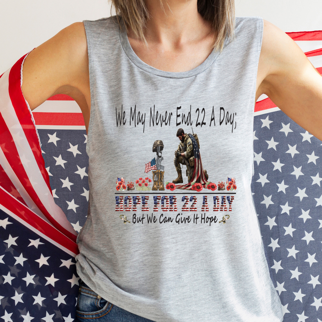 Official- Hope For 22 A Day Tank Tops-Unisex Comfort Colors