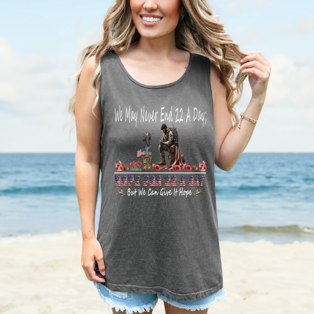 Official- Hope For 22 A Day Tank Tops-Unisex Comfort Colors
