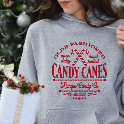 Old Fashioned Candy Canes Crewneck Sweatshirt