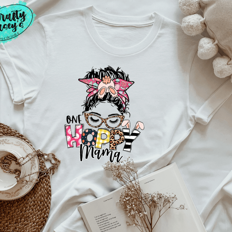 One Happy Bunny Mama Bunn -Easter -T-shirt.
