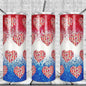 Patriotic Hearts Red White & Blue Tumbler