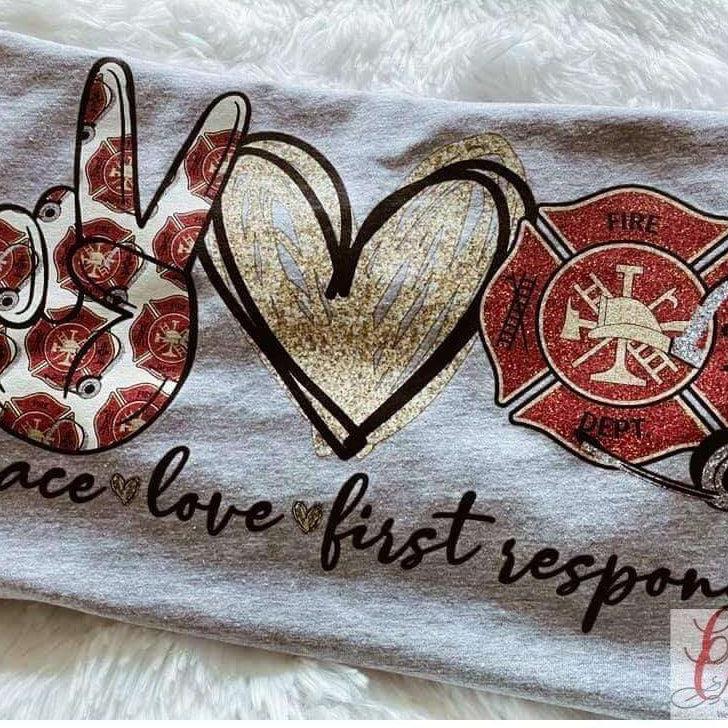 Peace Love & First Response-Unisex T-shirts