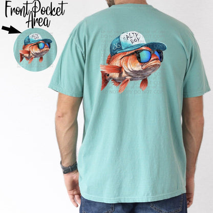 Salty Boy Cool Fish Hat Tee