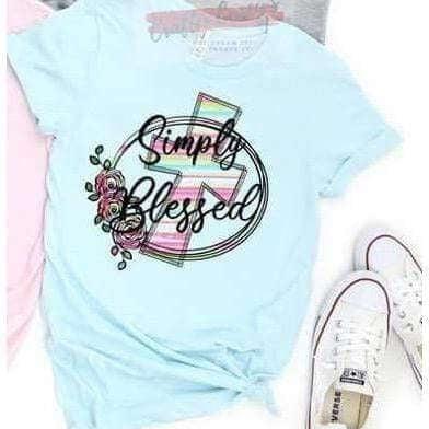 Simply Blessed Cross -Easter - Unisex T-shirt.