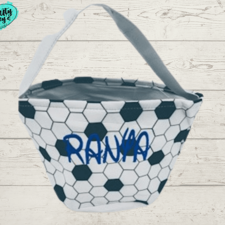 Soccer Easter Baskets-Personalized-Embroidered