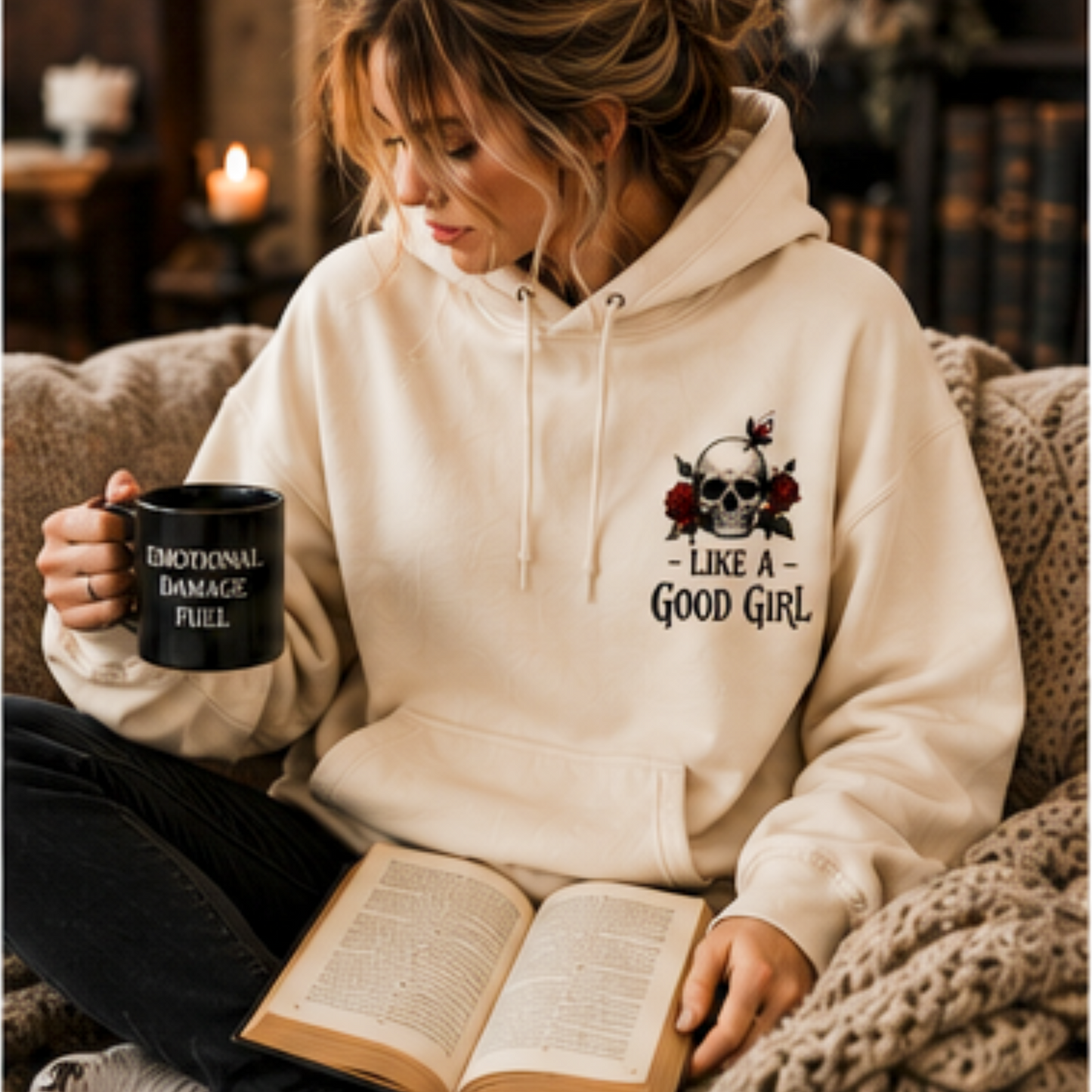 Spread Those Pages Like A Good Girl Hoodie