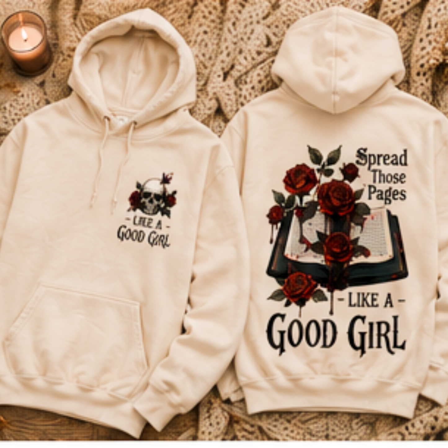 Spread Those Pages Like A Good Girl Hoodie
