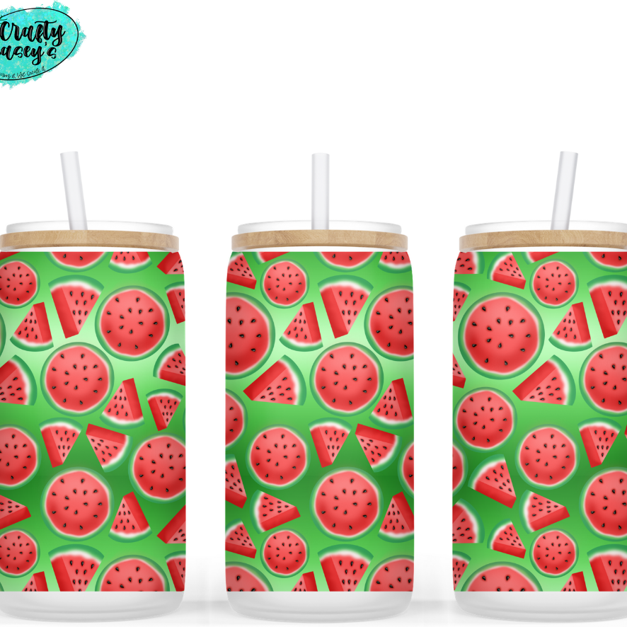 Strawberry In The Green Beer Can Glasses