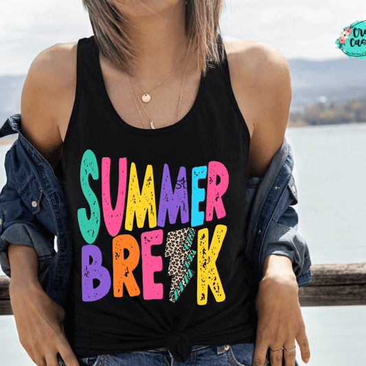 Summer Break Retro Vintage- Tank Top