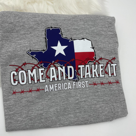 Texas Come & Take It America First Tee