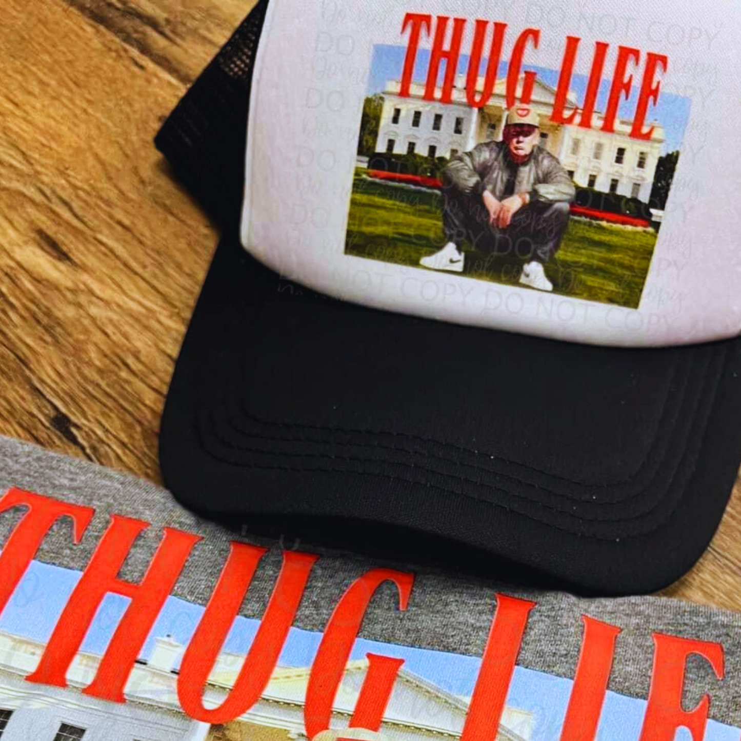 Thug Life Trump 2024 Foam Trucker Hat