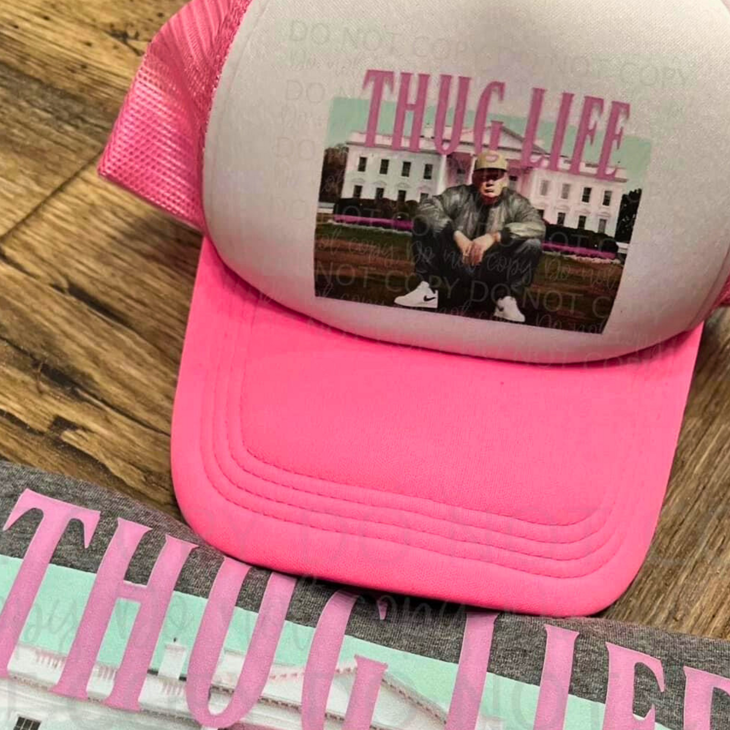 Thug Life Trump 2024 Foam Trucker Hat