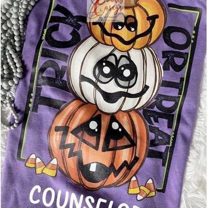 Trick Or Treat Pumpkin Personalize With Name -T-shirts Crafty Casey's