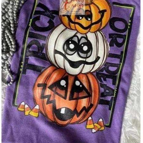 Trick Or Treat Pumpkin Personalize With Name -T-shirts