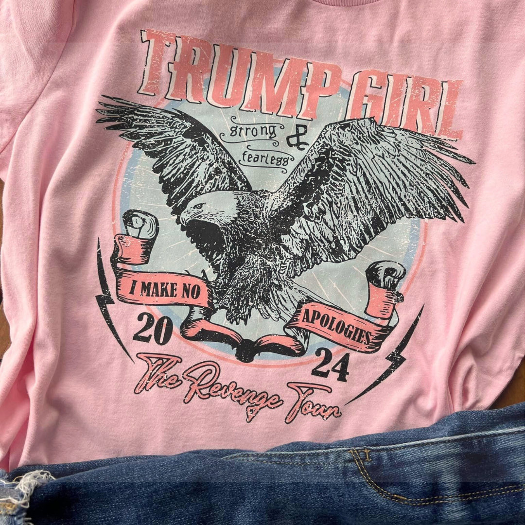 Trump Girl 2024 The Revenge Tour Eagle Patriotic -Tee
