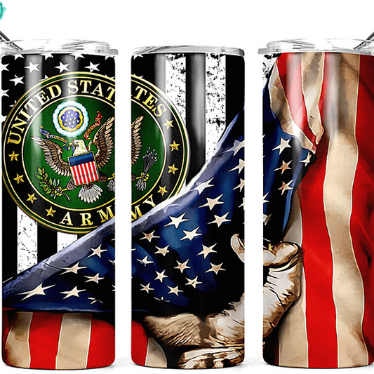 U.S. Army Flag Drink Tumbler Crafty Casey's