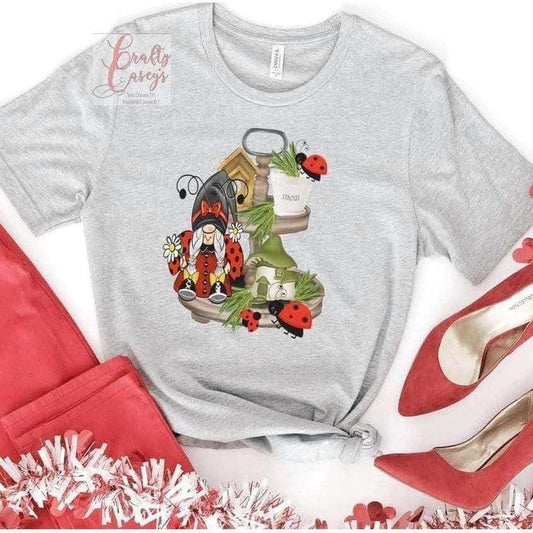 Valentine Ladybug Gnomes Love Tier -Unisex-T-shirt