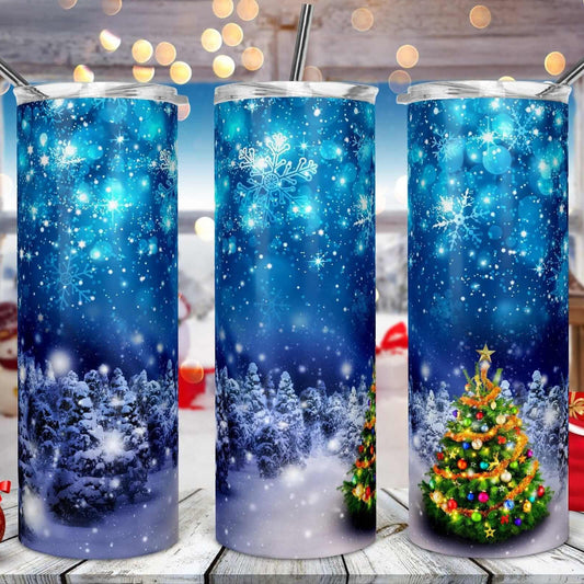 Winter Wonder Land Christmas Drink Tumbler