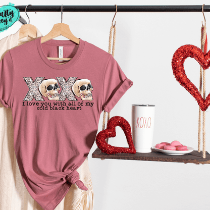XOXO I Love You With All MY Dead Heart Valentines-Tee